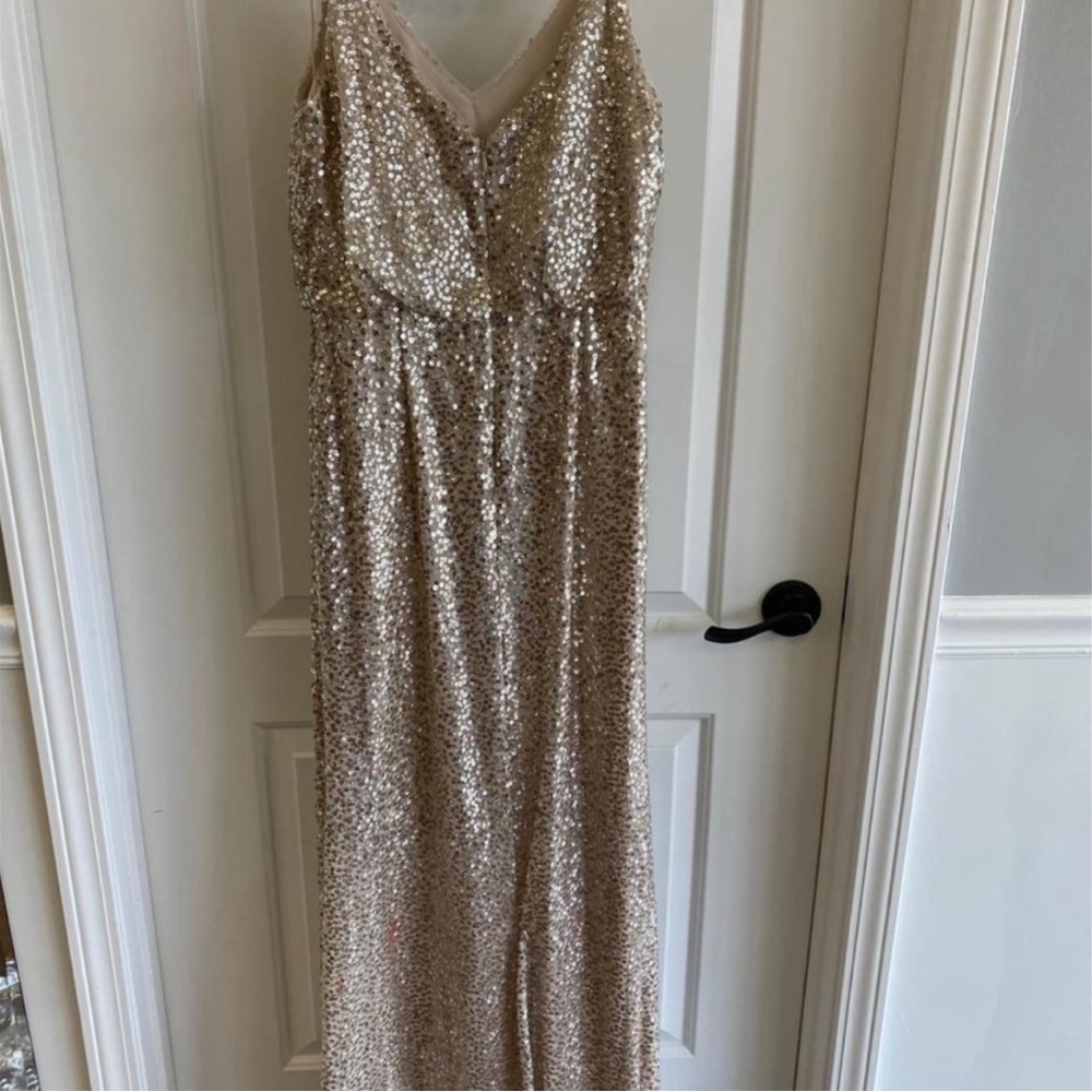 Adrianna Pappell Nude Sequin dress
